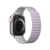 UNIQ REVIX REVERSIBLE MAGNETIC APPLE WATCH STRAP 45/44/42MM - LILAC (LILAC/WHITE)
