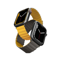 UNIQ REVIX REVERSIBLE MAGNETIC APPLE WATCH STRAP 45/44/42MM - MUSTARD (MUSTARD/KHAKI) EOL