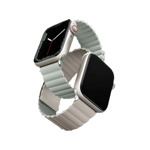 UNIQ REVIX REVERSIBLE MAGNETIC APPLE WATCH STRAP 41/40/38MM - SAGE (SAGE/BEIGE)