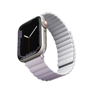 UNIQ REVIX REVERSIBLE MAGNETIC APPLE WATCH STRAP 41/40/38MM - LILAC (LILAC/WHITE)