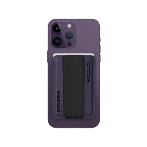 SKINARMA MAG-CHARGE CARD HOLDER WITH GRIP STAND ~ KADO EOL Purple
(Purple/Black)