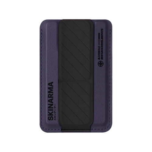 SKINARMA MAG-CHARGE CARD HOLDER WITH GRIP STAND ~ KADO EOL Purple
(Purple/Black)
