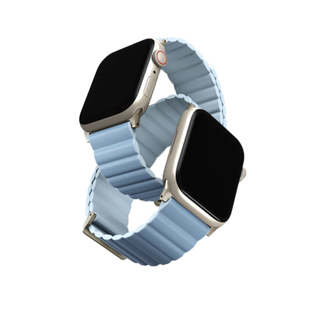 UNIQ REVIX PREMIUM EDITION REVERSIBLE MAGNETIC APPLE WATCH STRAP 41/40/38MM - ARCTIC (ARCTIC/SOFT BLUE)