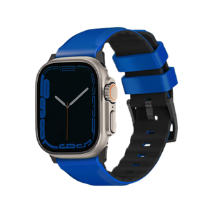 Uniq Linus Airosoft Silicone Strap For Apple Watch 49/45/44/42mm - Racing Blue EOL