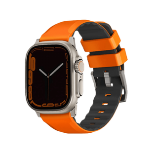 Uniq Linus Airosoft Silicone Strap For Apple Watch 49/45/44/42mm - Lime Green