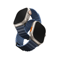 UNIQ REVIX PREMIUM EDITION REVERSIBLE MAGNETIC APPLE WATCH STRAP 49/45/44/42MM - PRUSSIAN (PRUSSIAN/MIST BLUE)