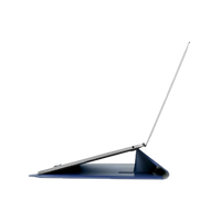UNIQ OSLO LAPTOP SLEEVE WITH FOLDABLE STAND (UP TO 14”)  - NAVY BLUE (NAVY BLUE)