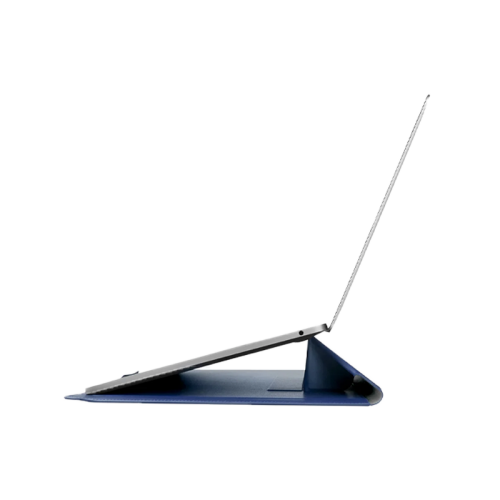 UNIQ OSLO LAPTOP SLEEVE WITH FOLDABLE STAND (UP TO 14”)  - NAVY BLUE (NAVY BLUE)
