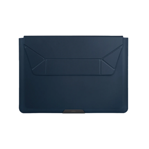 UNIQ OSLO LAPTOP SLEEVE WITH FOLDABLE STAND (UP TO 14”)  - NAVY BLUE (NAVY BLUE)