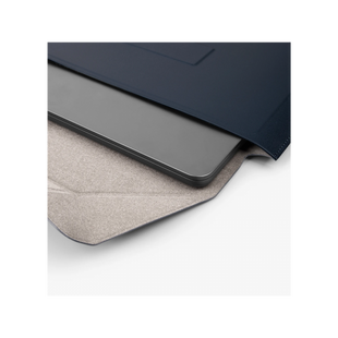 UNIQ OSLO LAPTOP SLEEVE WITH FOLDABLE STAND (UP TO 14”)  - JET BLACK (JET BLACK)