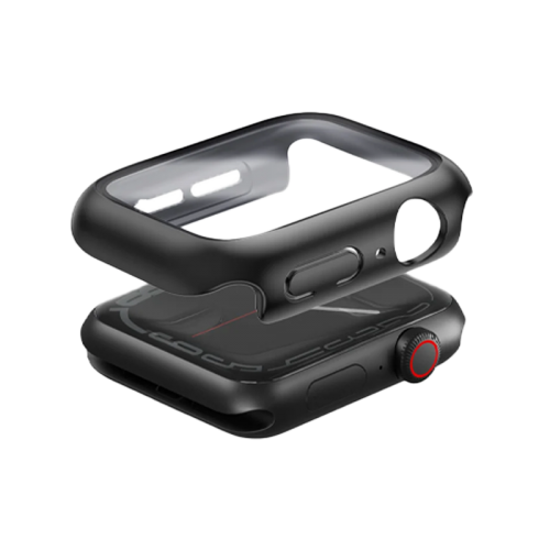 UNIQ NAUTIC WATCH CASE WITH IP68 WATER-RESISTANT CURVED TEMPERED GLASS SCREEN PROTECTION 45MM – MIDNIGHT (BLACK)