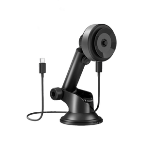 ENERGEA AIRLOCK, VACUUM PHONE MOUNT WITH 15W WIRELESS CHARGING - GUNMETAL