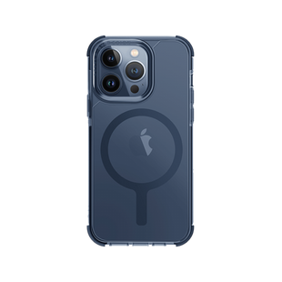 UNIQ HYBRID IPHONE 15 PRO  MAGCLICK CHARGING COMBAT (AF) - SMOKE BLUE (SMOKE BLUE)