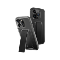 UNIQ HYBRID IPHONE 15 PRO HELDRO MOUNT WITH STAND - VAPOUR (SMOKE)