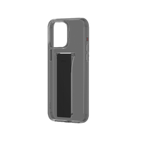 UNIQ HYBRID IPHONE 15 PRO HELDRO MOUNT WITH STAND - VAPOUR (SMOKE)