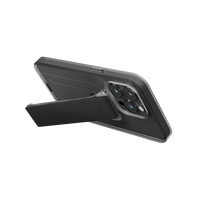 UNIQ HYBRID IPHONE 15 PRO HELDRO MOUNT WITH STAND - VAPOUR (SMOKE)