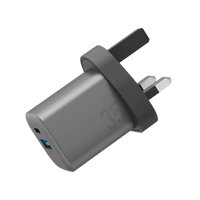 ENERGEA AMPCHARGE GAN35, 1C1A PD/PPS/QC3.0 WALL CHARGER,35W (UK) - GUNMETAL