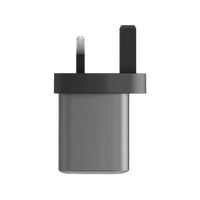 ENERGEA AMPCHARGE GAN35, 1C1A PD/PPS/QC3.0 WALL CHARGER,35W (UK) - GUNMETAL