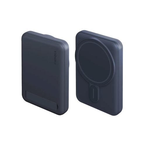 ENERGEA MAGPAC MINI 10000MAH ULTRA SLIM MAGSAFE COMPATIBLE POWER BANK WITH BUILT-IN VIDEO STAND - BLUE