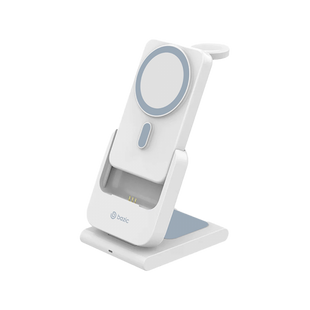 BAZIC GOMAG FLEX 10K, 10000MAH REMOVEABLE POWERBANK WITH APPLE WATCH AND AIRPODS CHARGING STATION - WHITE (EOL)