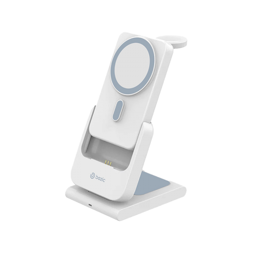 BAZIC GOMAG FLEX 10K, 10000MAH REMOVEABLE POWERBANK WITH APPLE WATCH AND AIRPODS CHARGING STATION - WHITE (EOL)