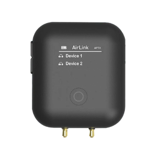 ENERGEA AIRLINK, DUAL CHANNEL AIRPLANE BLUETOOTH TRANSMITTER - BLACK