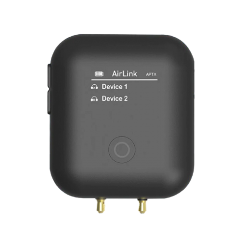 ENERGEA AIRLINK, DUAL CHANNEL AIRPLANE BLUETOOTH TRANSMITTER - BLACK