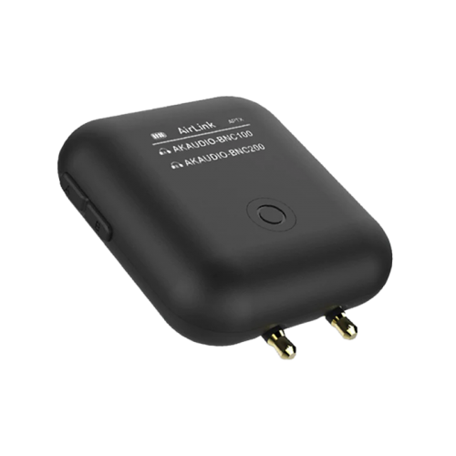 ENERGEA AIRLINK, DUAL CHANNEL AIRPLANE BLUETOOTH TRANSMITTER - BLACK