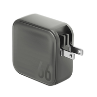 ENERGEA TRAVELWORLD GAN66, 2C1A PD/PPS/QC3.0 WALL CHARGER,66W (US+UK+EU+AU) - GUN EOL