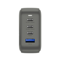 ENERGEA TRAVELWORLD GAN100, 3C1A PD/PPS/QC3.0 WALL CHARGER,100W (US+UK+EU+AU) - GUN EOL