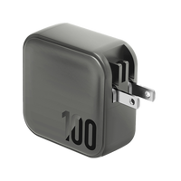 ENERGEA TRAVELWORLD GAN100, 3C1A PD/PPS/QC3.0 WALL CHARGER,100W (US+UK+EU+AU) - GUN EOL