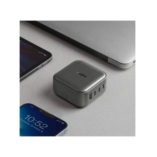 ENERGEA TRAVELWORLD GAN100, 3C1A PD/PPS/QC3.0 WALL CHARGER,100W (US+UK+EU+AU) - GUN EOL