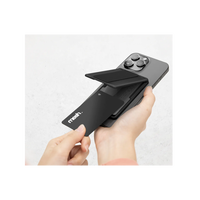 Uniq Heldro ID Magnetic Card Holder With Grip-Band and Stand - Midnight Black EOL