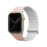 UNIQ REVIX PREMIUM EDITION REVERSIBLE MAGNETIC APPLE WATCH STRAP 49/45/44/42MM -  BLUSH (BLUSH PINK/WHITE) EOL