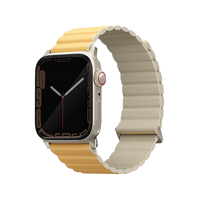 UNIQ REVIX PREMIUM EDITION REVERSIBLE MAGNETIC APPLE WATCH STRAP 49/45/44/42MM - CANARY (CANARY YELLOW/IVORY) EOL