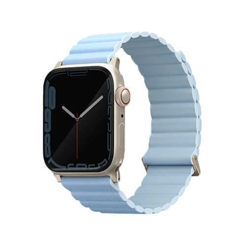 UNIQ REVIX PREMIUM EDITION REVERSIBLE MAGNETIC APPLE WATCH STRAP 41/40/38MM - ARCTIC (ARCTIC/SOFT BLUE)