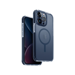 UNIQ HYBRID IPHONE 15 PRO  MAGCLICK CHARGING COMBAT (AF) - SMOKE BLUE (SMOKE BLUE)