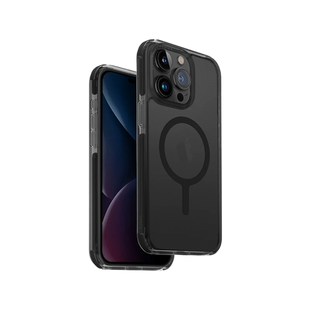 UNIQ HYBRID IPHONE 15 PRO MAGCLICK CHARGING COMBAT (AF) - CARBON (BLACK)