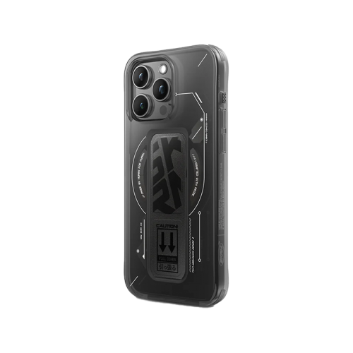 SKINARMA IPHONE 15 PRO (6.1”) HELIO MAG-CHARGE + GRIP-STAND BLACK