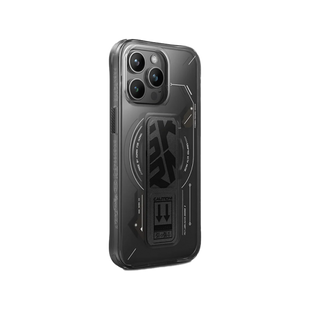 SKINARMA IPHONE 15 PRO (6.1”) HELIO MAG-CHARGE + GRIP-STAND BLACK