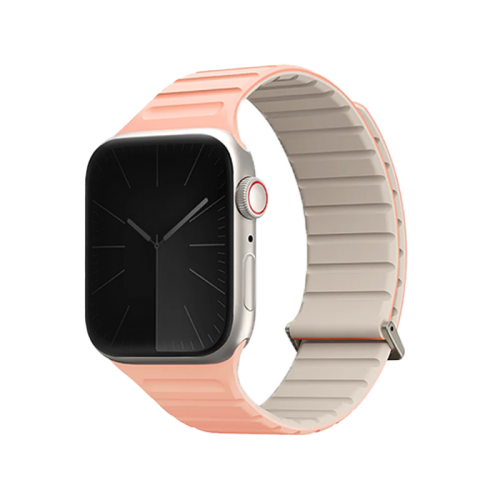 UNIQ REVIX EVO REVERSIBLE MAGNETIC APPLE WATCH STRAP 41/40/38MM - CREPE (CREPE PINK/IVORY)