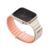UNIQ REVIX EVO REVERSIBLE MAGNETIC APPLE WATCH STRAP 41/40/38MM - CREPE (CREPE PINK/IVORY)