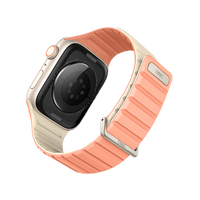 UNIQ REVIX EVO REVERSIBLE MAGNETIC APPLE WATCH STRAP 41/40/38MM - CREPE (CREPE PINK/IVORY)