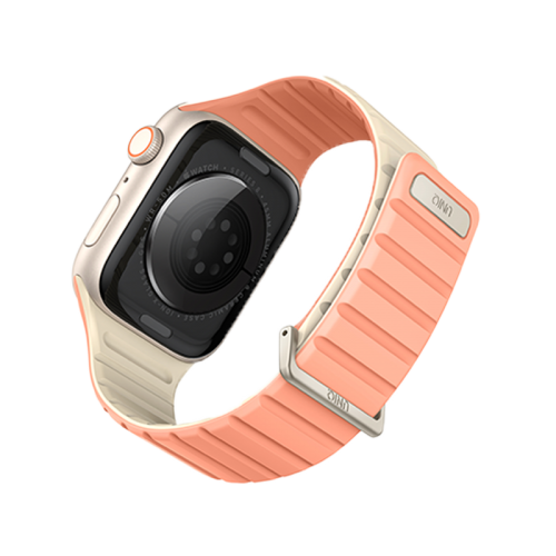 UNIQ REVIX EVO REVERSIBLE MAGNETIC APPLE WATCH STRAP 41/40/38MM - CREPE (CREPE PINK/IVORY)