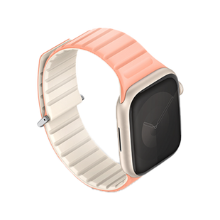 UNIQ REVIX EVO REVERSIBLE MAGNETIC APPLE WATCH STRAP 41/40/38MM - CREPE (CREPE PINK/IVORY)