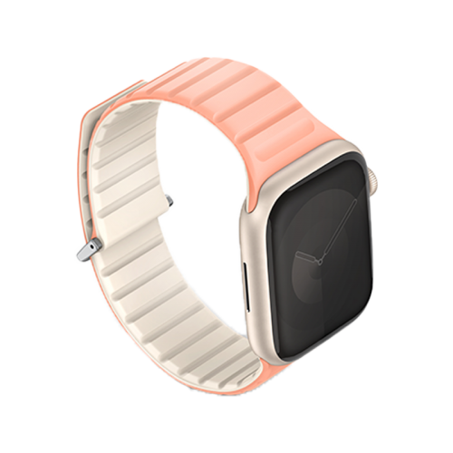 UNIQ REVIX EVO REVERSIBLE MAGNETIC APPLE WATCH STRAP 41/40/38MM - CREPE (CREPE PINK/IVORY)