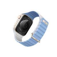 UNIQ REVIX EVO REVERSIBLE MAGNETIC APPLE WATCH STRAP 41/40/38MM - POWDER BLUE (POWDER BLUE/WHITE)