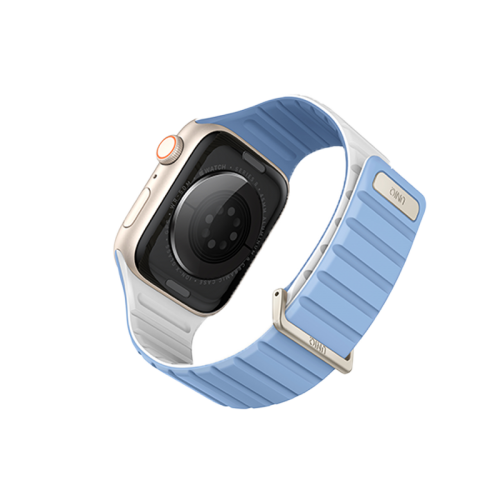 UNIQ REVIX EVO REVERSIBLE MAGNETIC APPLE WATCH STRAP 41/40/38MM - POWDER BLUE (POWDER BLUE/WHITE)