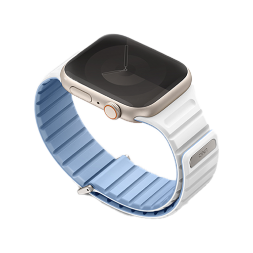 UNIQ REVIX EVO REVERSIBLE MAGNETIC APPLE WATCH STRAP 41/40/38MM - POWDER BLUE (POWDER BLUE/WHITE)
