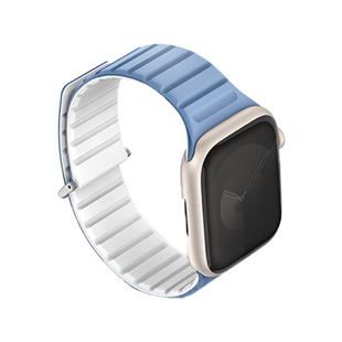 UNIQ REVIX EVO REVERSIBLE MAGNETIC APPLE WATCH STRAP 41/40/38MM - POWDER BLUE (POWDER BLUE/WHITE)